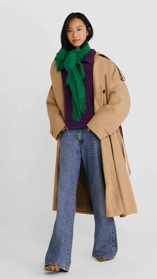 Jeans Wide Leg A Vita Bassa Intrend